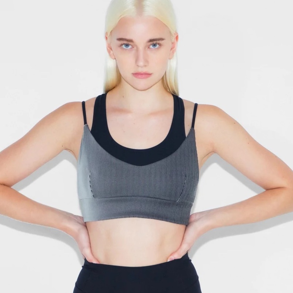 Double layered sports bra